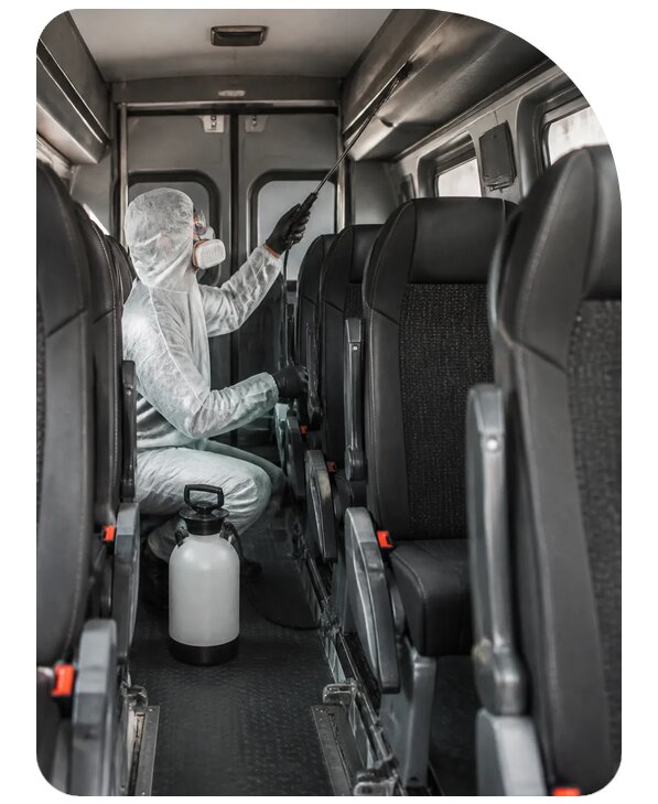Дезинфекция транспорта в Сальске по цене от 3050 р. | Сенат-Слс